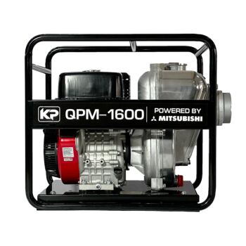 Самозасмукваща, центробежна, бензинова помпа за напояване QPM-1600 - 4 инча, 1600 л/м с MITSUBISHI GB30 двигател